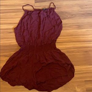 soft maroon romper